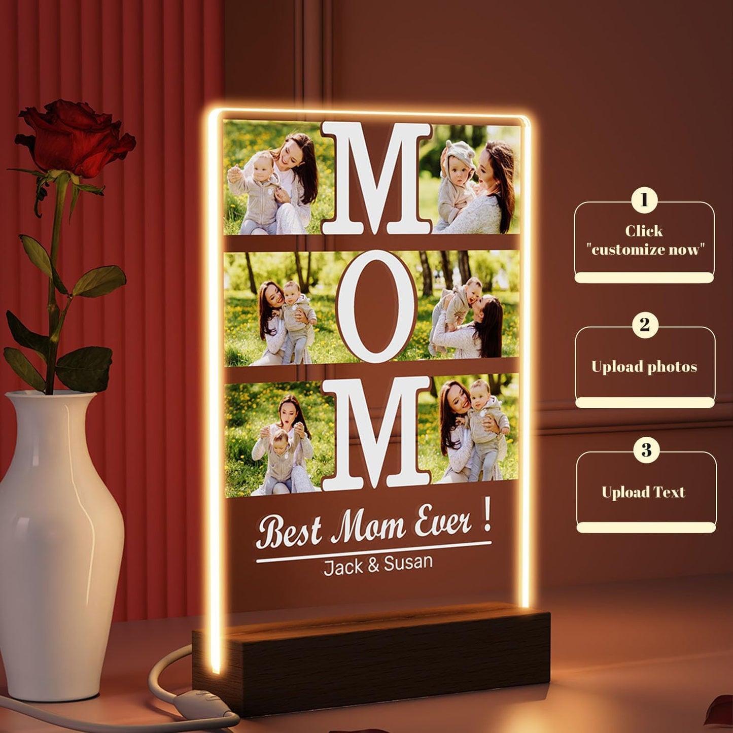 Personalized Mothers Day Gifts Night Light