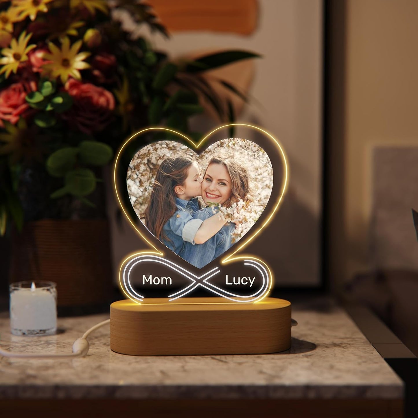 Personalised Photo Frame Lamp Gifts